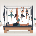 illustration anneau de pilates accessoire fitness
