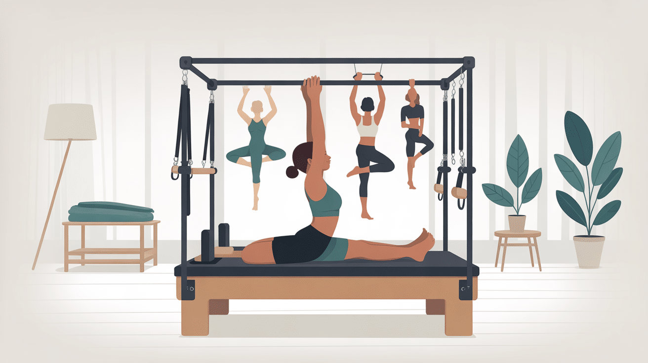illustration anneau de pilates accessoire fitness
