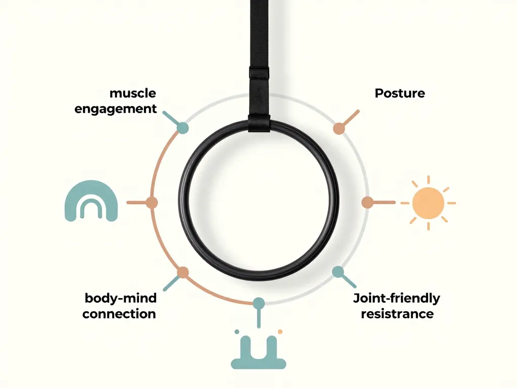 schéma concept anneau de pilates bénéfices