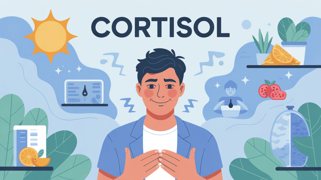 illustration baisser taux de cortisol stress bien-etre