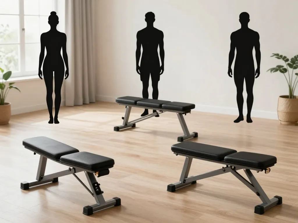 différents bancs à lombaires selon espace et morphologie