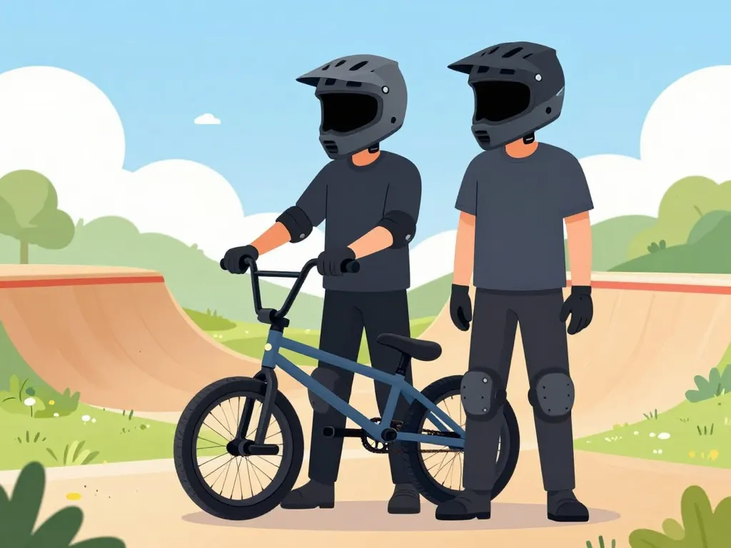 protection securite bmx track riders