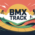 illustration bmx track ambiance sport dynamique