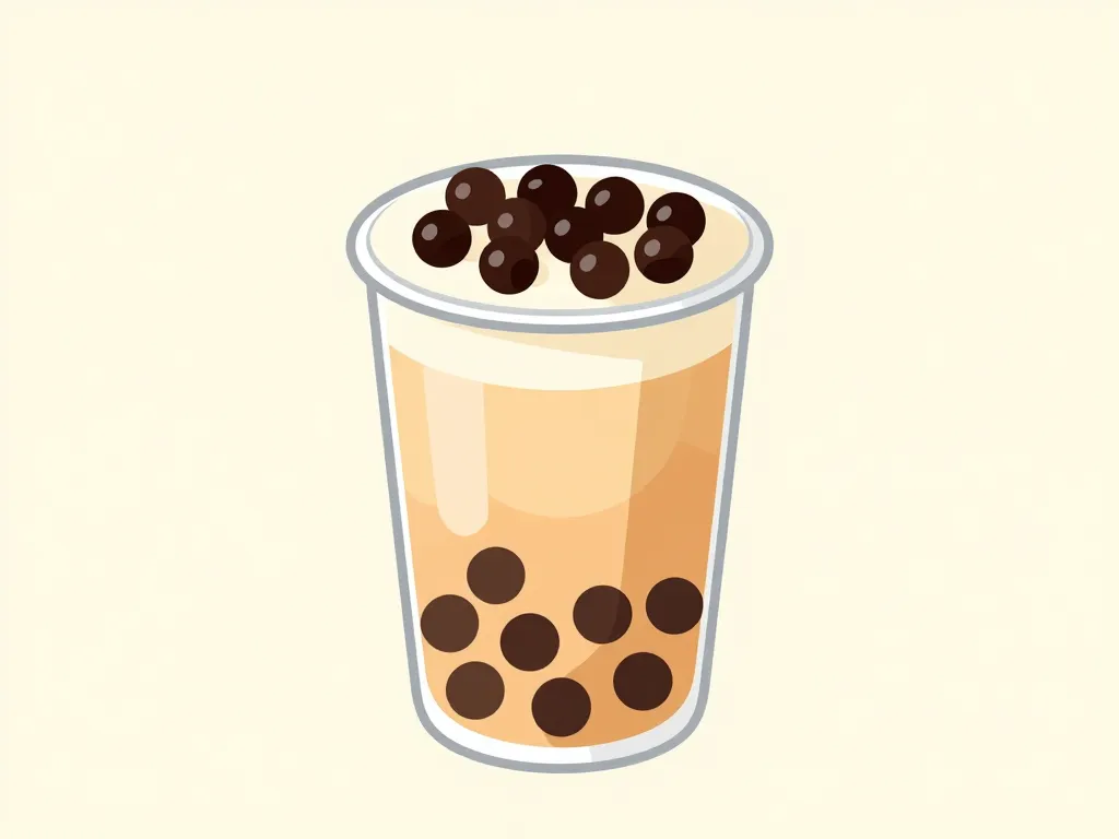diagramme couche par couche bubble tea nutritional information