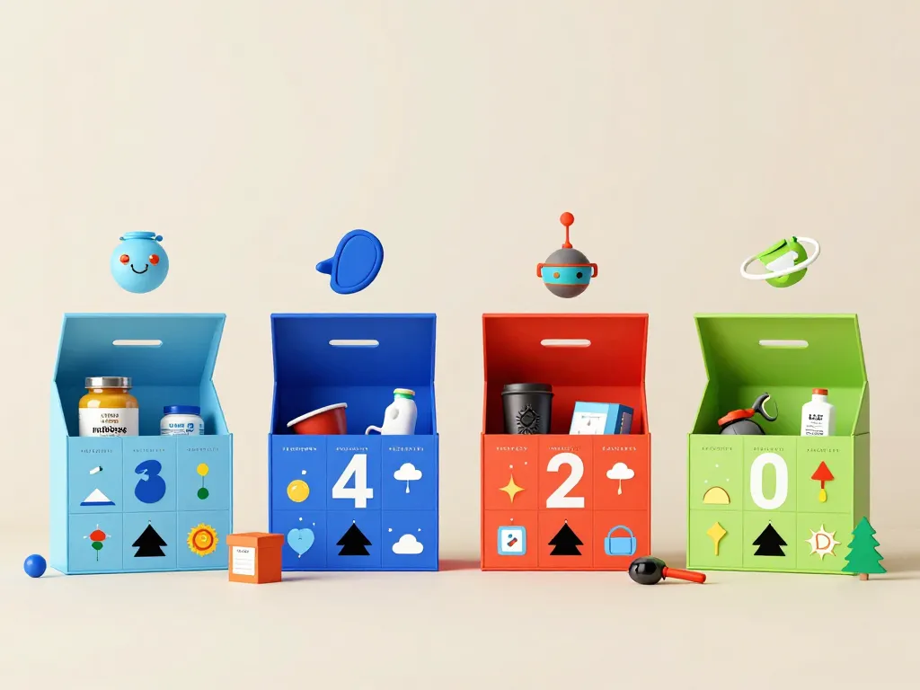 illustration types de calendriers de l avent homme sportif et contenus