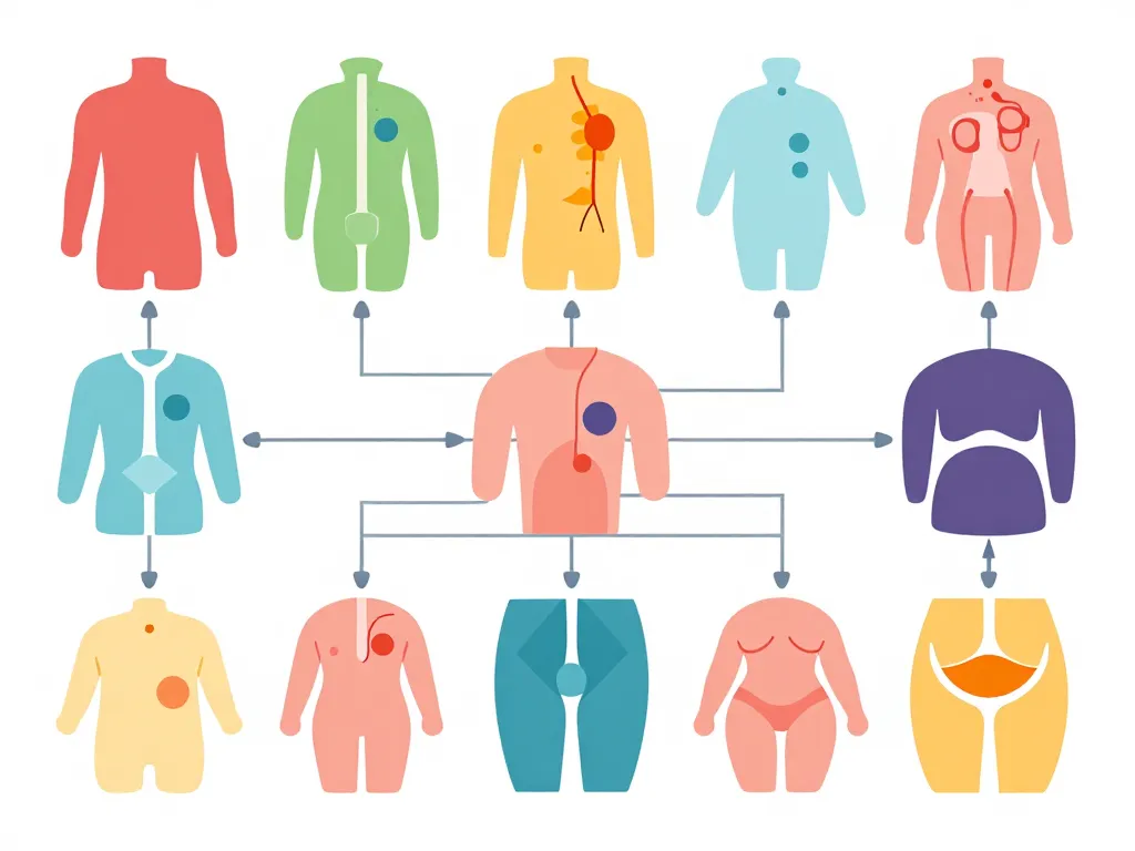 diagramme code organe catégories anatomiques