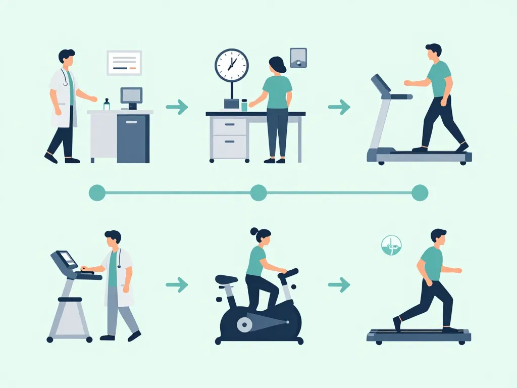 combien de temps dure un test d effort schéma déroulement phases