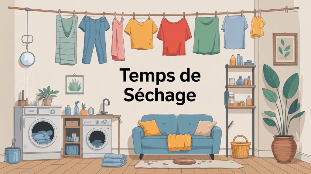 combien de temps pour sécher exemples concrets illustration