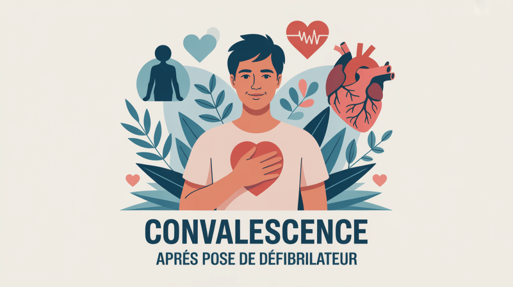 image convalescence après pose défibrillateur ambiance optimiste