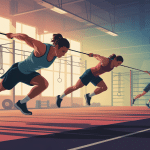 athlètes en action corde a sauter crossfit gym