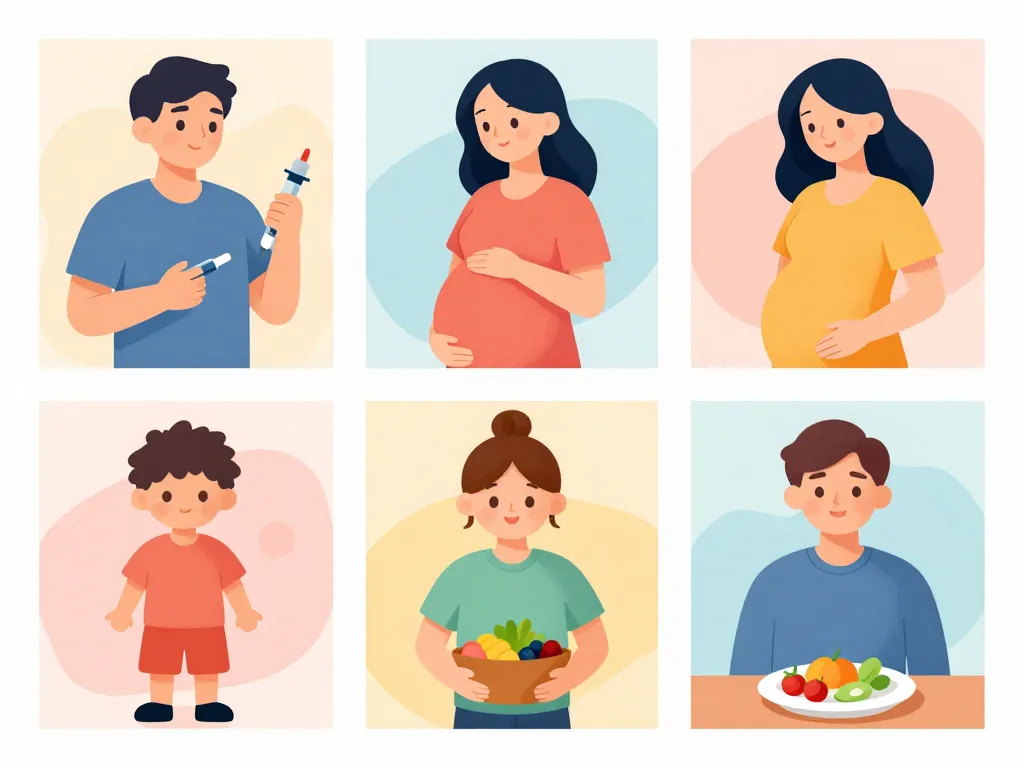 Corps cetonique dans urine chez diabete grossesse enfant illustration