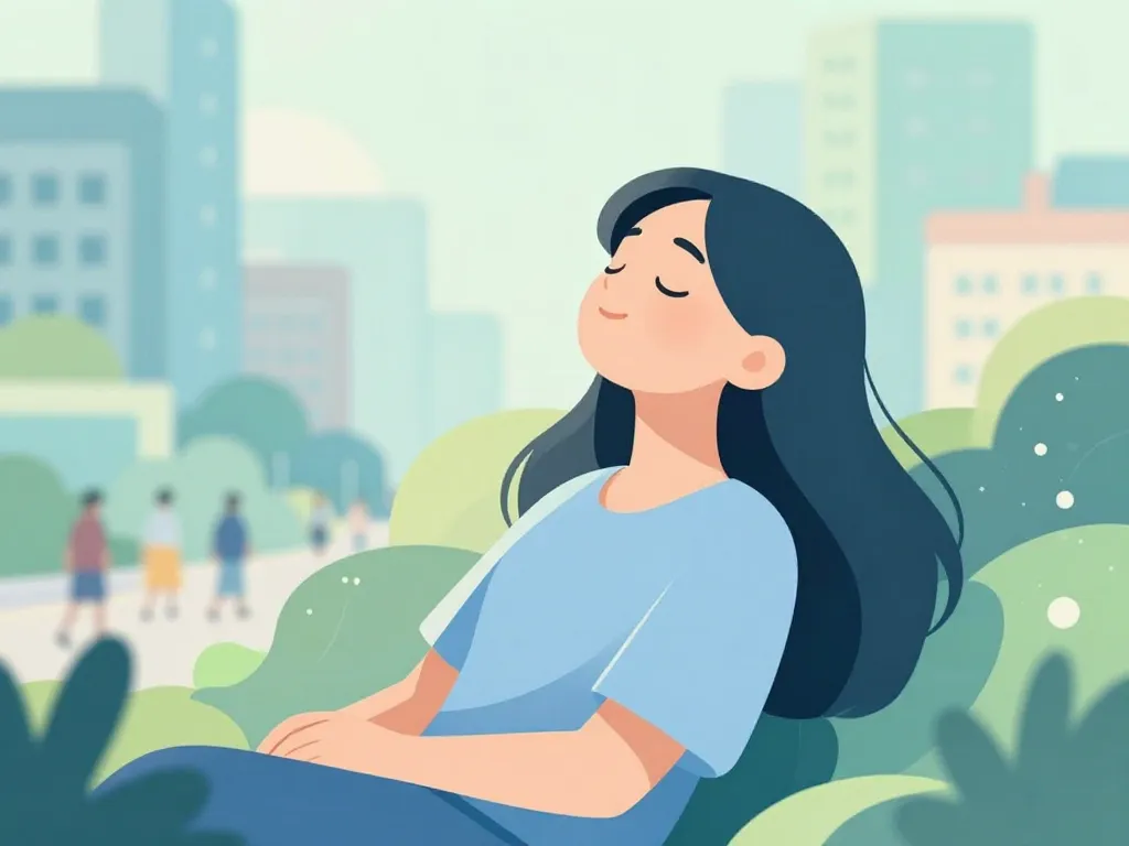 être serein pause respiration en ville