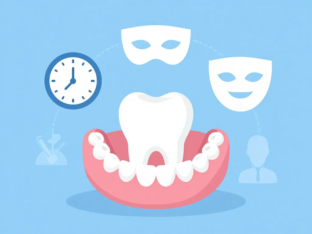 diagramme concept fausses dents pharmacie bouche icônes temporaires