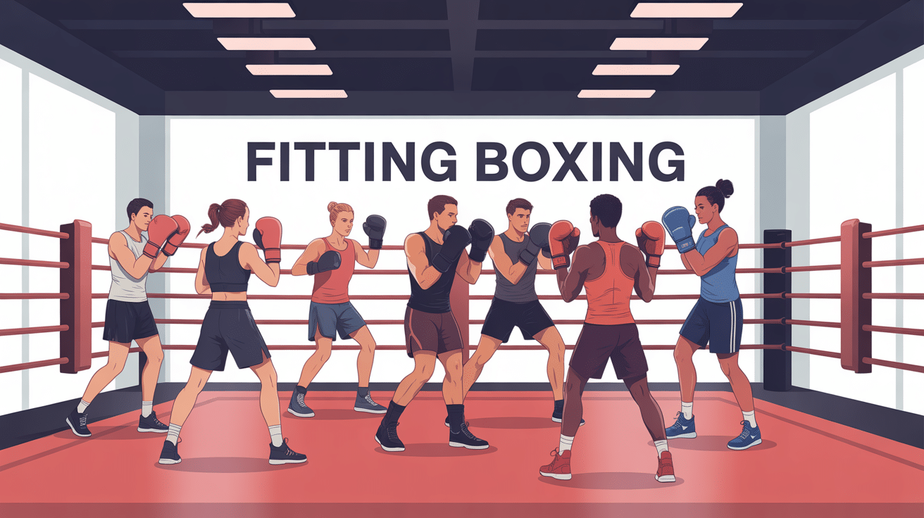 groupe pratiquants fitting boxing énergie salle boxe