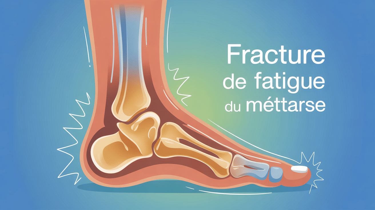 fracture de fatigue metatarse duree illustration guérison pied