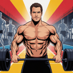 henry cavill musculation illustration transformation physique