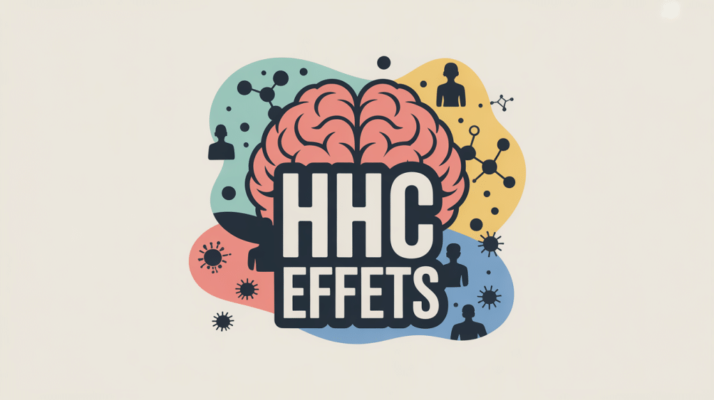 Illustration HHC effet sur cerveau et corps