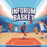 illustration club inforum basket joueurs supporters