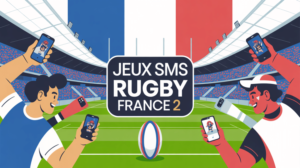 numéro sms jeu rugby france 2 illustration supporters