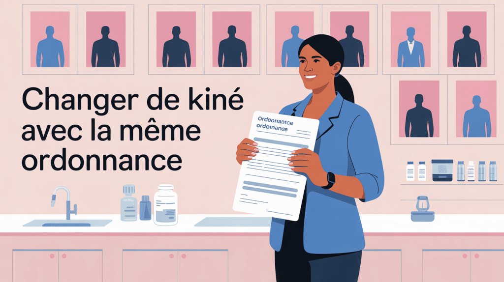 peut on changer de kiné avec la même ordonnance, carrefour symbolique, ordonnance en main