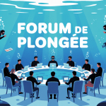 illustration forum de plongée, table ronde sous-marine