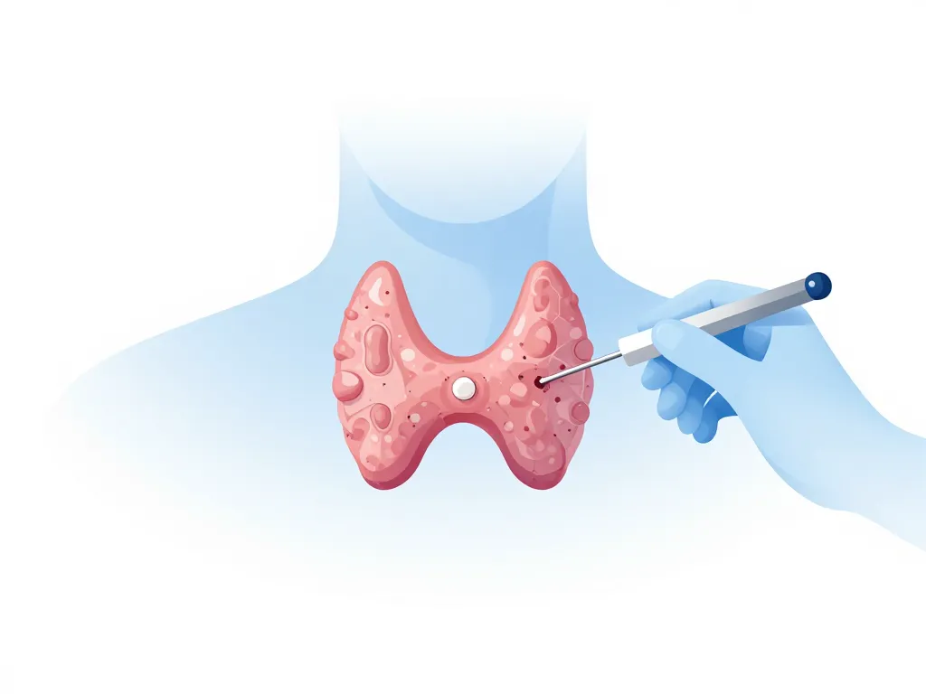 Diagramme ponction thyroïde effets secondaires et risques