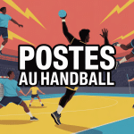 illustration postes handball joueurs terrain