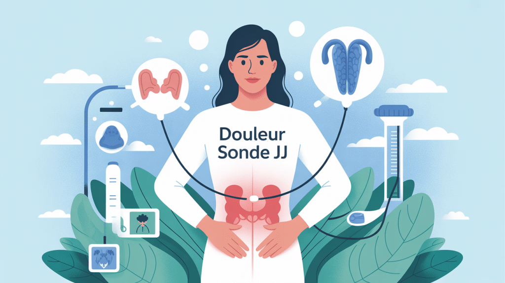 Illustration douleur sonde JJ reins vessie
