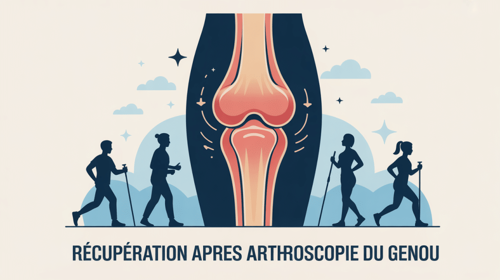 Illustration principale temps de récupération après arthroscopie du genou forum