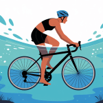 illustration velo aquatique en piscine