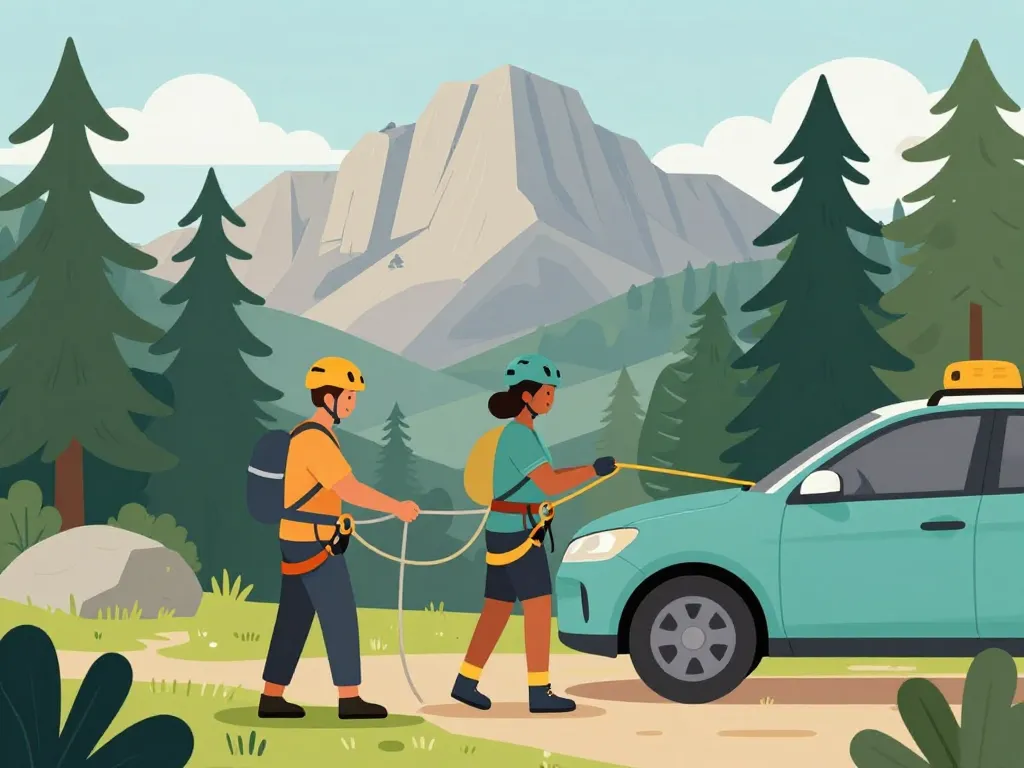 préparation via ferrata de la dent du chat équipement parking