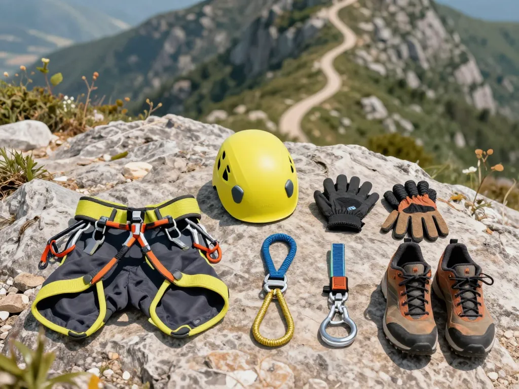 matériel équipement via ferrata de liaucous