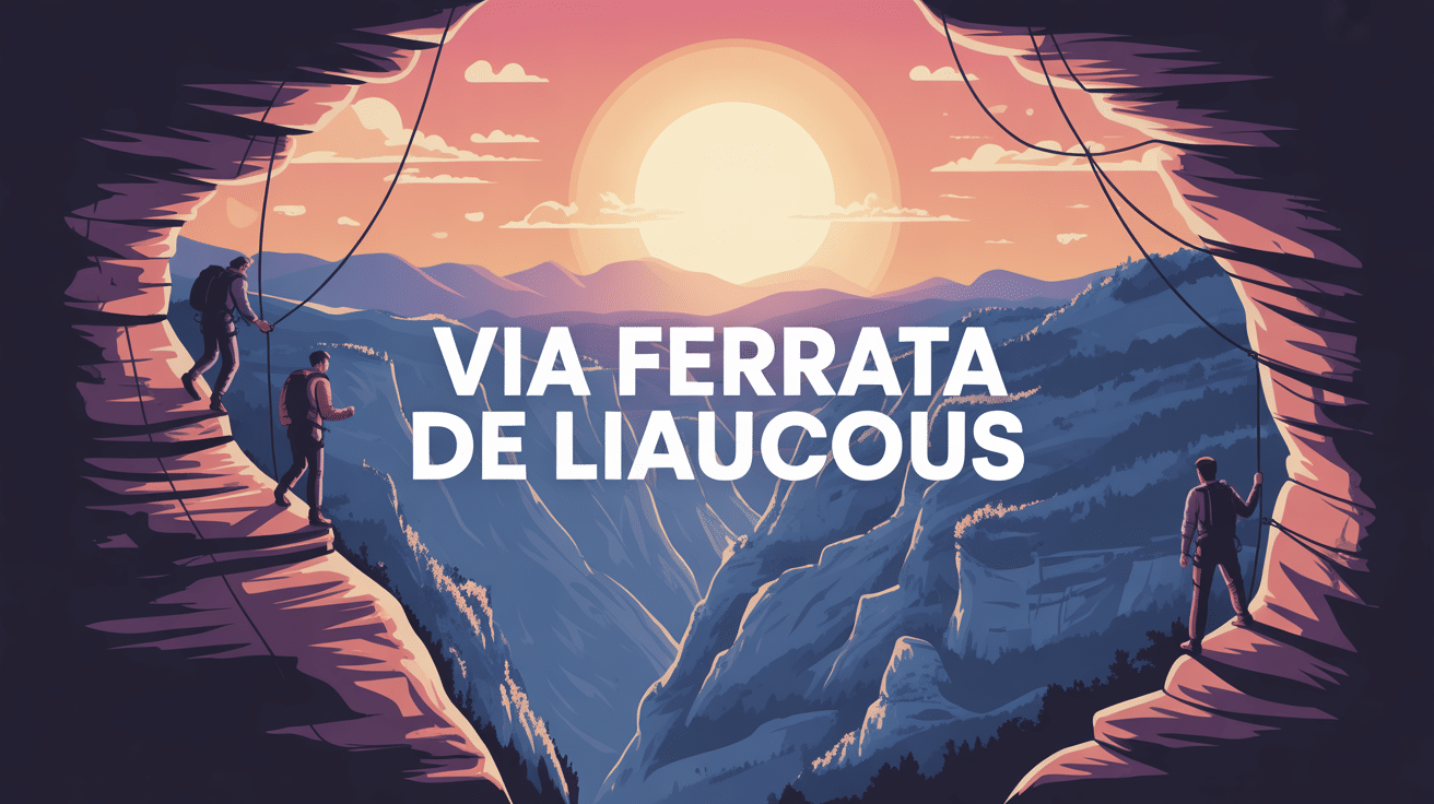 vue panoramique via ferrata de liaucous gorges du tarn