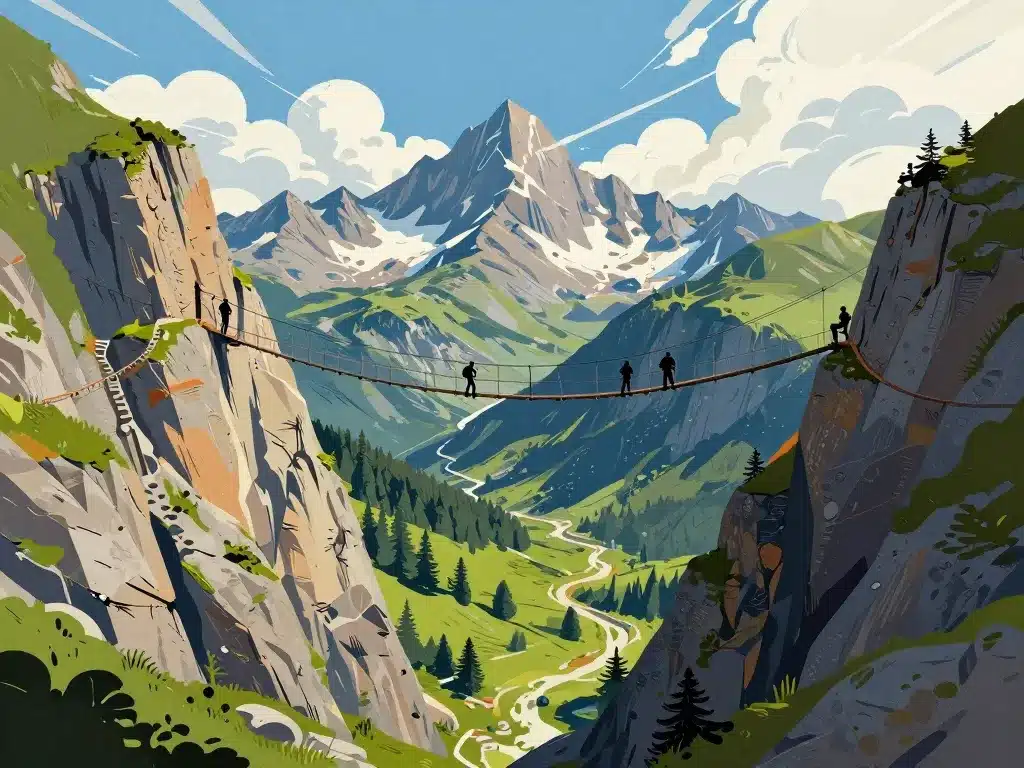 Paysages emblématiques via ferrata Pyrénées