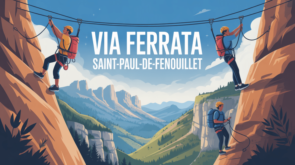 via ferrata saint paul de fenouillet sur falaises et gorges pyrénées