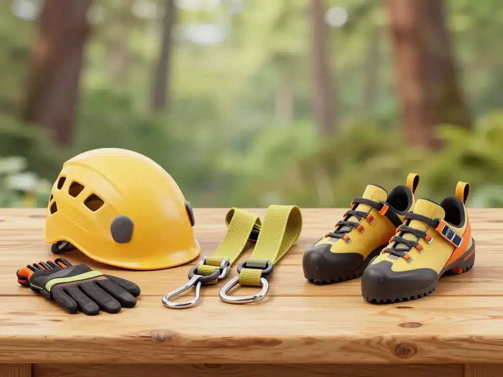 Matériel sécurité via ferrata Vouglans casque baudrier