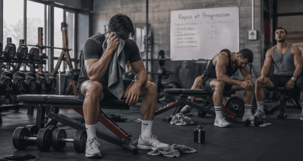musculation tous les jours salle athlète repos