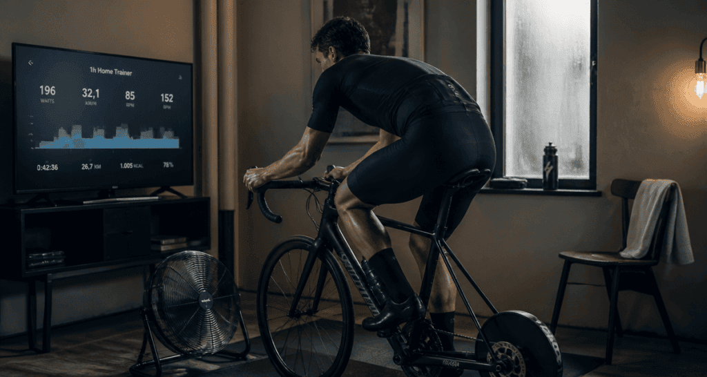 1h de home trainer par jour cycliste séance intérieur