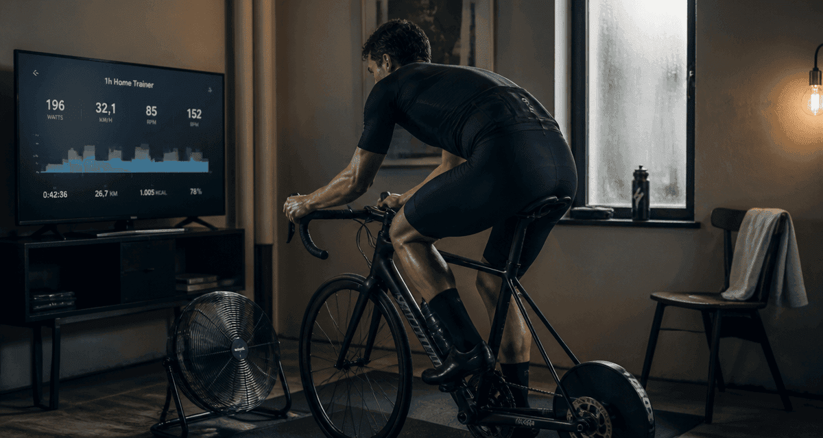 1h de home trainer par jour cycliste séance intérieur