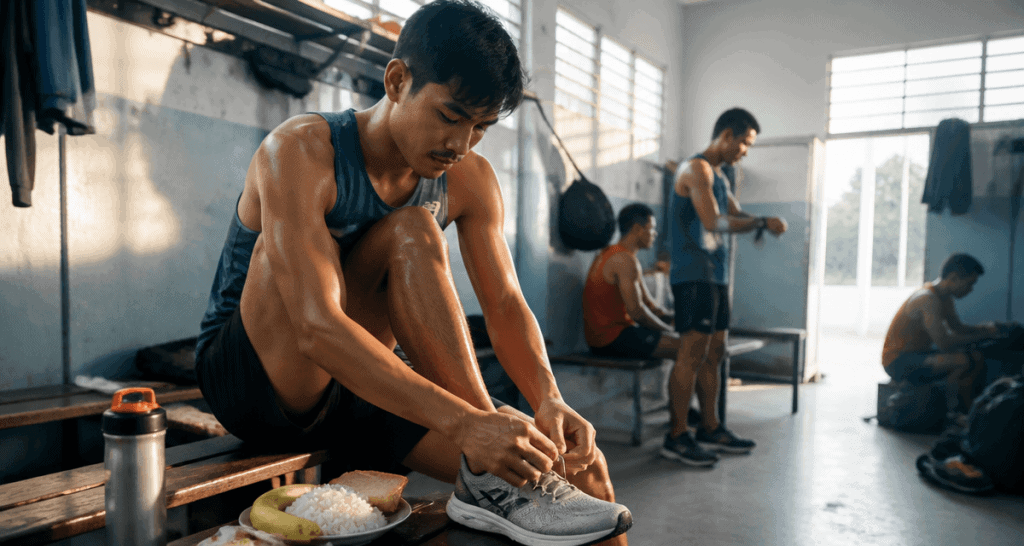alimentation pour un semi marathon coureur vestiaire