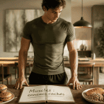 aliments mauvais pour les muscles sur une table, comparaison plats