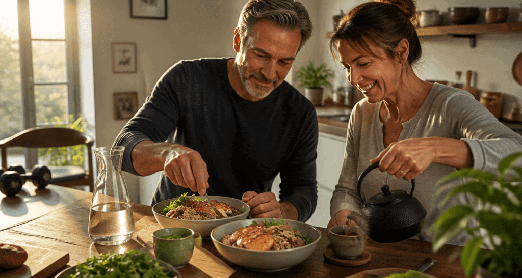 comment augmenter son metabolisme apres 50 ans homme femme cuisine quinoa saumon