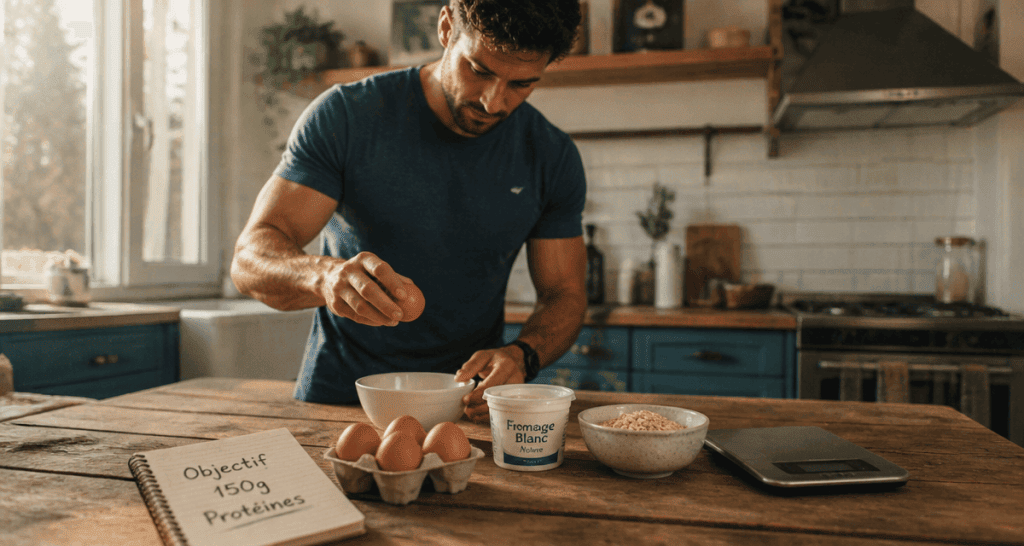 comment manger 150 g de protéine par jour petit-déjeuner