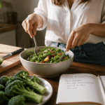 nutrition perdre du poids femme salade légumes