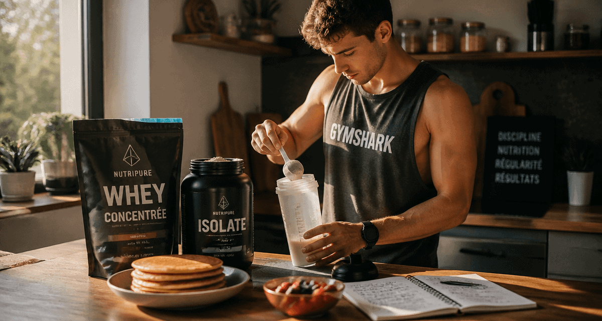 difference whey et isolate dans une cuisine sportive