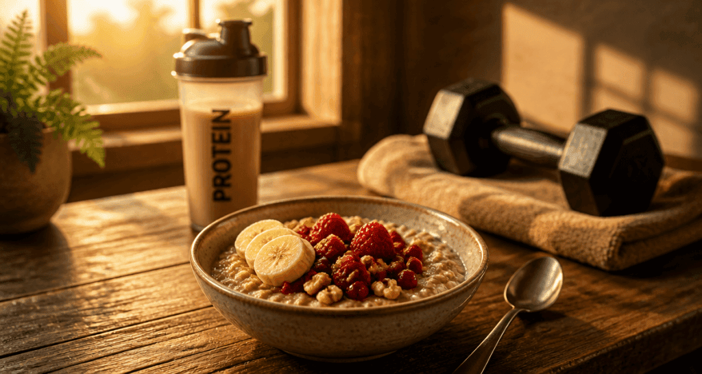 flocons d'avoine musculation bol porridge