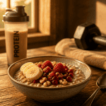 flocons d'avoine musculation bol porridge