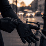 gants velo cycliste urbain trottoir