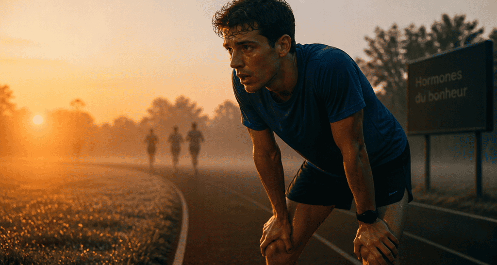 hormone du bonheur sport jeune homme course