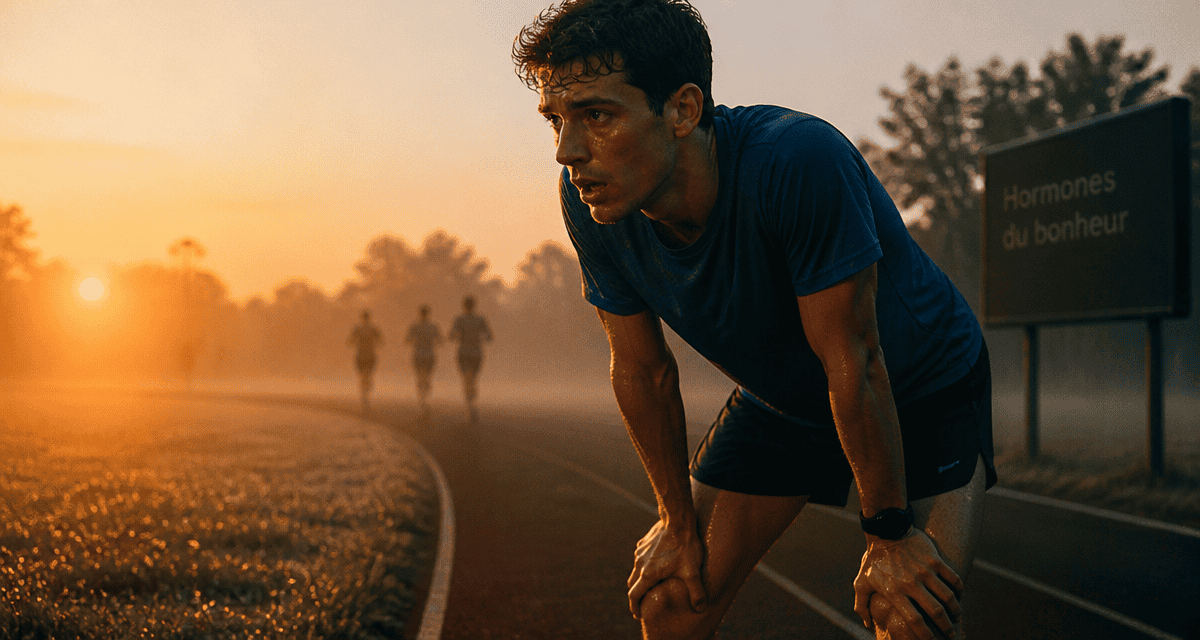 hormone du bonheur sport jeune homme course